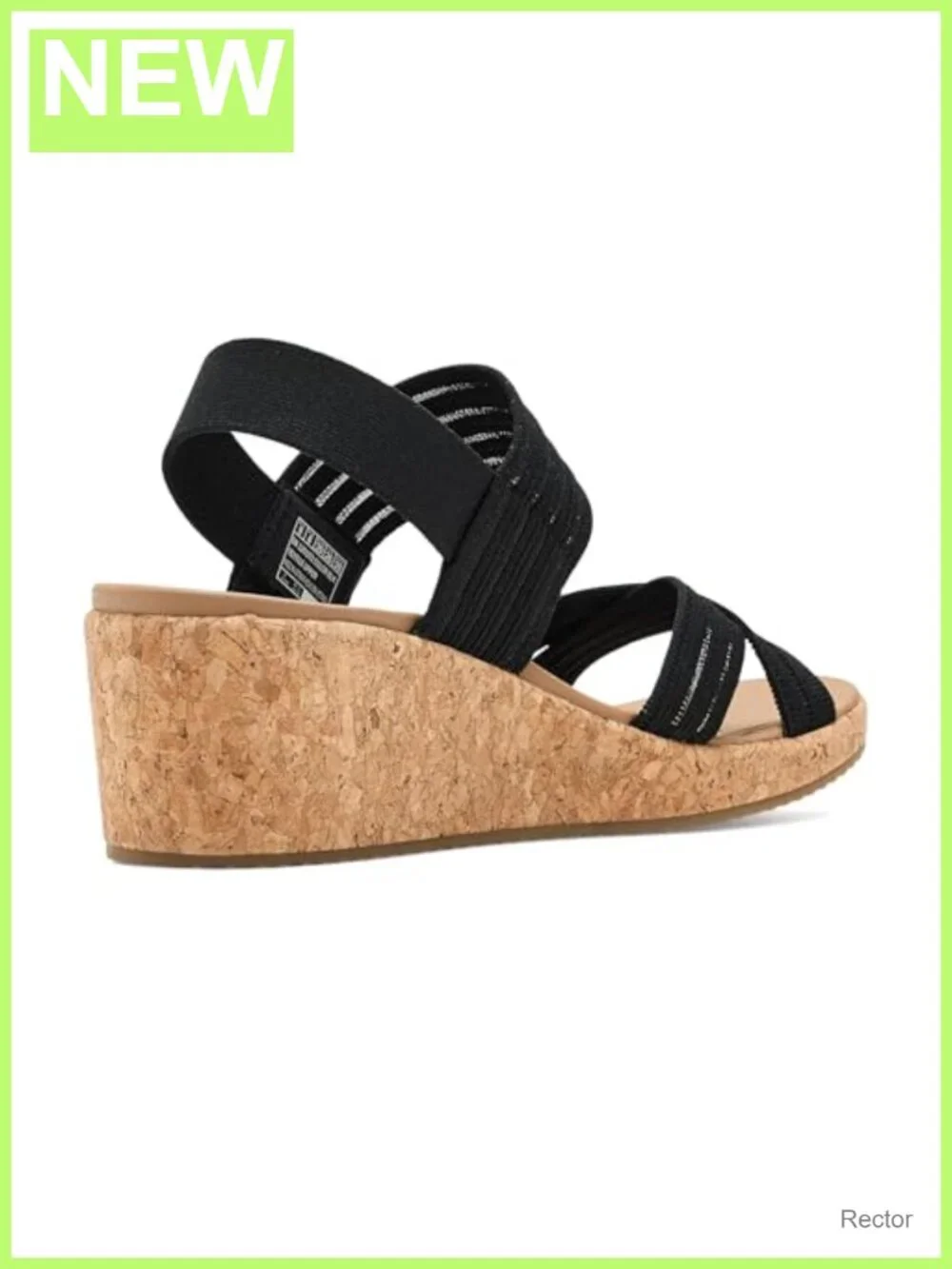 Skechers Arch Fit Beverlee 2.0 Wedge Sandals, Cork Footbed, Slingback